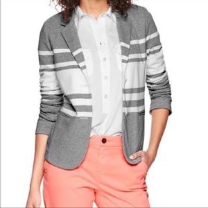 Gap TALL Striped Cotton Jersey Blazer